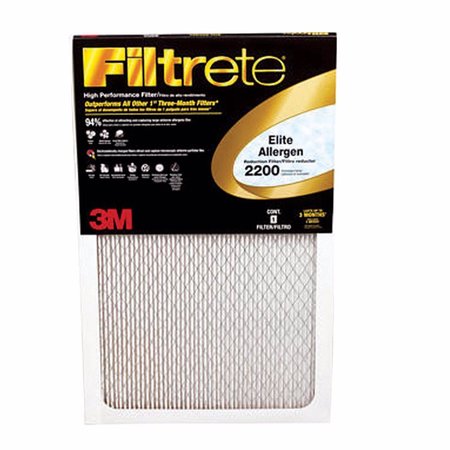 3M Filtrete 14 in. W X 25 in. H X 1 in. D Fiberglass 13 MERV Pleated Allergen Air Filter EA04DC-6